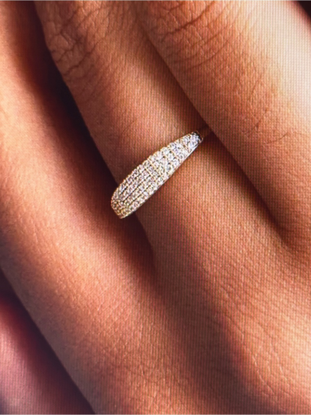 Mejuri 14k Gold Ring with Natural Diamonds